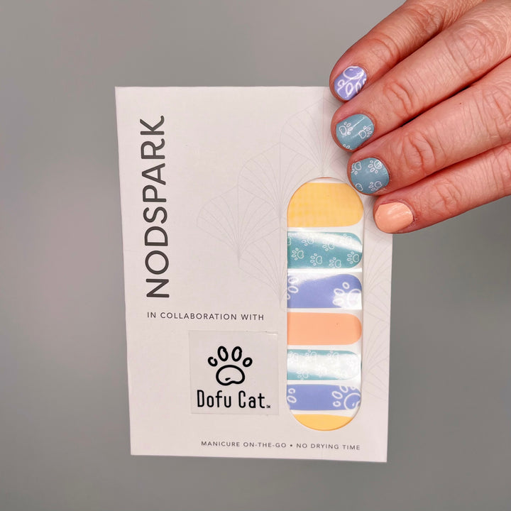 Soft Pawprints Wrap Manicure